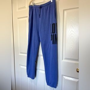 Victorias Secret PINK Campus Sweat Pants Size Small. Blue/royal blue